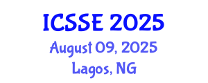 International Conference on Sustainable Systems and Environment (ICSSE) August 09, 2025 - Lagos, Nigeria