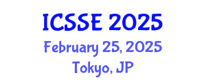 International Conference on Sustainable Systems and Environment (ICSSE) February 25, 2025 - Tokyo, Japan