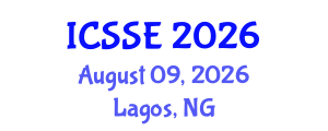 International Conference on Sustainable Systems and Environment (ICSSE) August 09, 2026 - Lagos, Nigeria