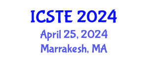 International Conference on Sustainable Tourism and Ecotourism (ICSTE) April 25, 2024 - Marrakesh, Morocco