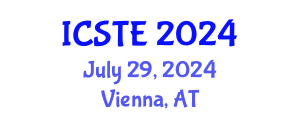 International Conference on Sustainable Tourism and Ecotourism (ICSTE) July 29, 2024 - Vienna, Austria