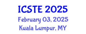 International Conference on Sustainable Tourism and Ecotourism (ICSTE) February 03, 2025 - Kuala Lumpur, Malaysia