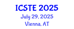 International Conference on Sustainable Tourism and Ecotourism (ICSTE) July 29, 2025 - Vienna, Austria