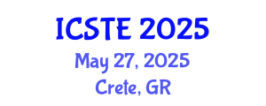 International Conference on Sustainable Tourism and Ecotourism (ICSTE) May 27, 2025 - Crete, Greece