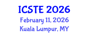 International Conference on Sustainable Tourism and Ecotourism (ICSTE) February 11, 2026 - Kuala Lumpur, Malaysia