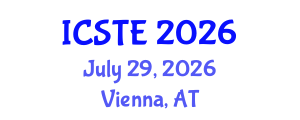 International Conference on Sustainable Tourism and Ecotourism (ICSTE) July 29, 2026 - Vienna, Austria