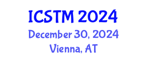 International Conference on Sustainable Tourism Management (ICSTM) December 30, 2024 - Vienna, Austria