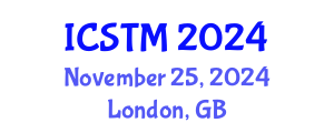 International Conference on Sustainable Tourism Management (ICSTM) November 25, 2024 - London, United Kingdom