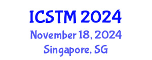 International Conference on Sustainable Tourism Management (ICSTM) November 18, 2024 - Singapore, Singapore