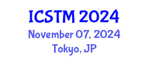 International Conference on Sustainable Tourism Management (ICSTM) November 07, 2024 - Tokyo, Japan