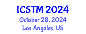 International Conference on Sustainable Tourism Management (ICSTM) October 28, 2024 - Los Angeles, United States