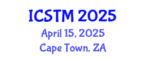 International Conference on Sustainable Tourism Management (ICSTM) April 15, 2025 - Cape Town, South Africa