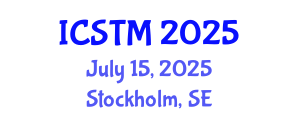 International Conference on Sustainable Tourism Management (ICSTM) July 15, 2025 - Stockholm, Sweden