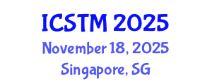 International Conference on Sustainable Tourism Management (ICSTM) November 18, 2025 - Singapore, Singapore