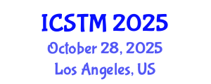 International Conference on Sustainable Tourism Management (ICSTM) October 28, 2025 - Los Angeles, United States