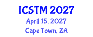 International Conference on Sustainable Tourism Management (ICSTM) April 15, 2027 - Cape Town, South Africa International Conference on Sustainable Tourism Management (ICSTM) April 15, 2027 - Cape Town, South Africa