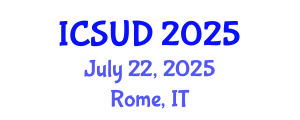International Conference on Sustainable Urban Development (ICSUD) July 22, 2025 - Rome, Italy
