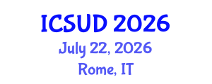 International Conference on Sustainable Urban Development (ICSUD) July 22, 2026 - Rome, Italy