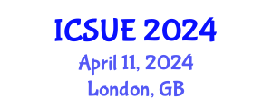 International Conference on Sustainable Urban Environment (ICSUE) April 11, 2024 - London, United Kingdom