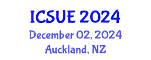 International Conference on Sustainable Urban Environment (ICSUE) December 02, 2024 - Auckland, New Zealand