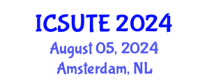 International Conference on Sustainable Urban Transport and Environment (ICSUTE) August 05, 2024 - Amsterdam, Netherlands
