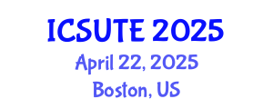International Conference on Sustainable Urban Transport and Environment (ICSUTE) April 22, 2025 - Boston, United States