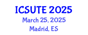 International Conference on Sustainable Urban Transport and Environment (ICSUTE) March 25, 2025 - Madrid, Spain