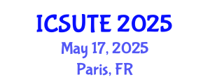 International Conference on Sustainable Urban Transport and Environment (ICSUTE) May 17, 2025 - Paris, France