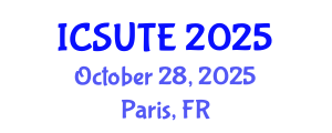 International Conference on Sustainable Urban Transport and Environment (ICSUTE) October 28, 2025 - Paris, France