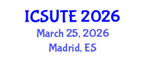 International Conference on Sustainable Urban Transport and Environment (ICSUTE) March 25, 2026 - Madrid, Spain