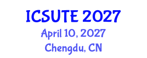 International Conference on Sustainable Urban Transport and Environment (ICSUTE) April 10, 2027 - Chengdu, China International Conference on Sustainable Urban Transport and Environment (ICSUTE) April 10, 2027 - Chengdu, China