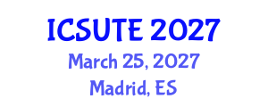 International Conference on Sustainable Urban Transport and Environment (ICSUTE) March 25, 2027 - Madrid, Spain International Conference on Sustainable Urban Transport and Environment (ICSUTE) March 25, 2027 - Madrid, Spain