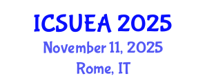 International Conference on Sustainable Urbanism and Engineering Applications (ICSUEA) November 11, 2025 - Rome, Italy