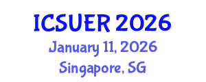 International Conference on Sustainable Urbanism and Environmental Resilience (ICSUER) January 11, 2026 - Singapore, Singapore