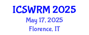 International Conference on Sustainable Water Resources Management (ICSWRM) May 17, 2025 - Florence, Italy