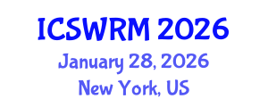 International Conference on Sustainable Water Resources Management (ICSWRM) January 28, 2026 - New York, United States