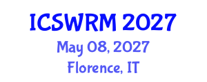 International Conference on Sustainable Water Resources Management (ICSWRM) May 08, 2027 - Florence, Italy International Conference on Sustainable Water Resources Management (ICSWRM) May 08, 2027 - Florence, Italy