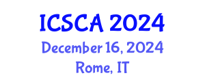 International Conference on Synthetic Chemistry and Applications (ICSCA) December 16, 2024 - Rome, Italy