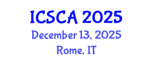 International Conference on Synthetic Chemistry and Applications (ICSCA) December 13, 2025 - Rome, Italy