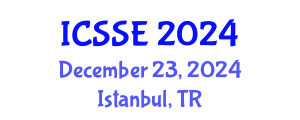 International Conference on Systems and Software Engineering (ICSSE) December 23, 2024 - Istanbul, Turkey
