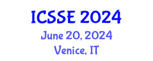 International Conference on Systems and Software Engineering (ICSSE) June 20, 2024 - Venice, Italy