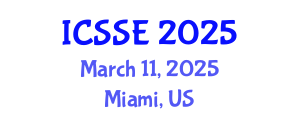 International Conference on Systems and Software Engineering (ICSSE) March 11, 2025 - Miami, United States