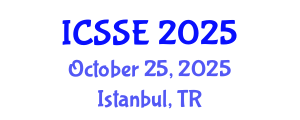 International Conference on Systems and Software Engineering (ICSSE) October 25, 2025 - Istanbul, Turkey