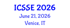 International Conference on Systems and Software Engineering (ICSSE) June 21, 2026 - Venice, Italy