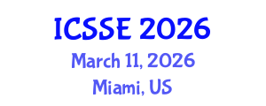 International Conference on Systems and Software Engineering (ICSSE) March 11, 2026 - Miami, United States