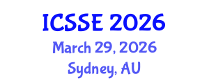 International Conference on Systems and Software Engineering (ICSSE) March 29, 2026 - Sydney, Australia