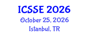 International Conference on Systems and Software Engineering (ICSSE) October 25, 2026 - Istanbul, Turkey