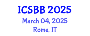 International Conference on Systems Biology and Bioengineering (ICSBB) March 04, 2025 - Rome, Italy