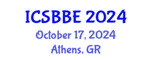 International Conference on Systems Biology and Biomedical Engineering (ICSBBE) October 17, 2024 - Athens, Greece