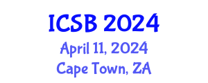 International Conference on Systems Biology (ICSB) April 11, 2024 - Cape Town, South Africa